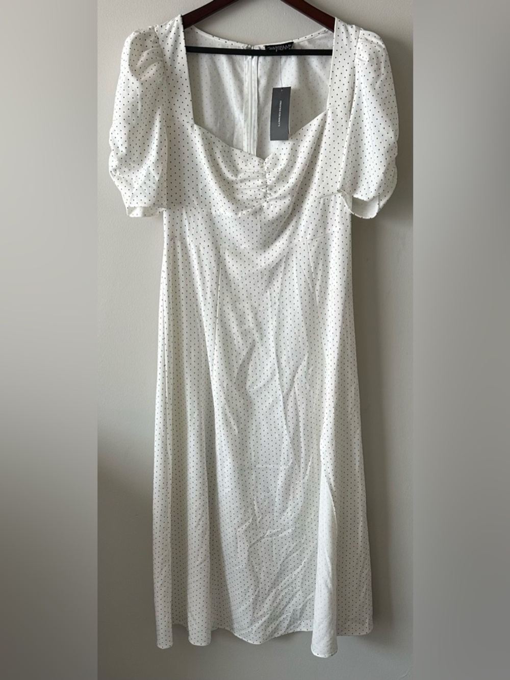 Nwt Danielle Bernstein size 10 black white slit in front dress $22 firm